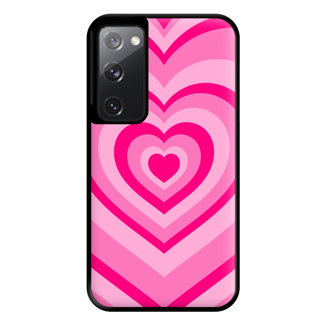 Pink - Colourful Hearts Phone Case for Galaxy S20FE