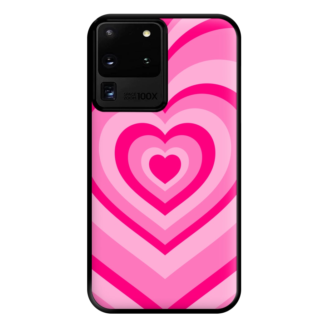 Pink - Colourful Hearts Phone Case for Galaxy S20 Ultra