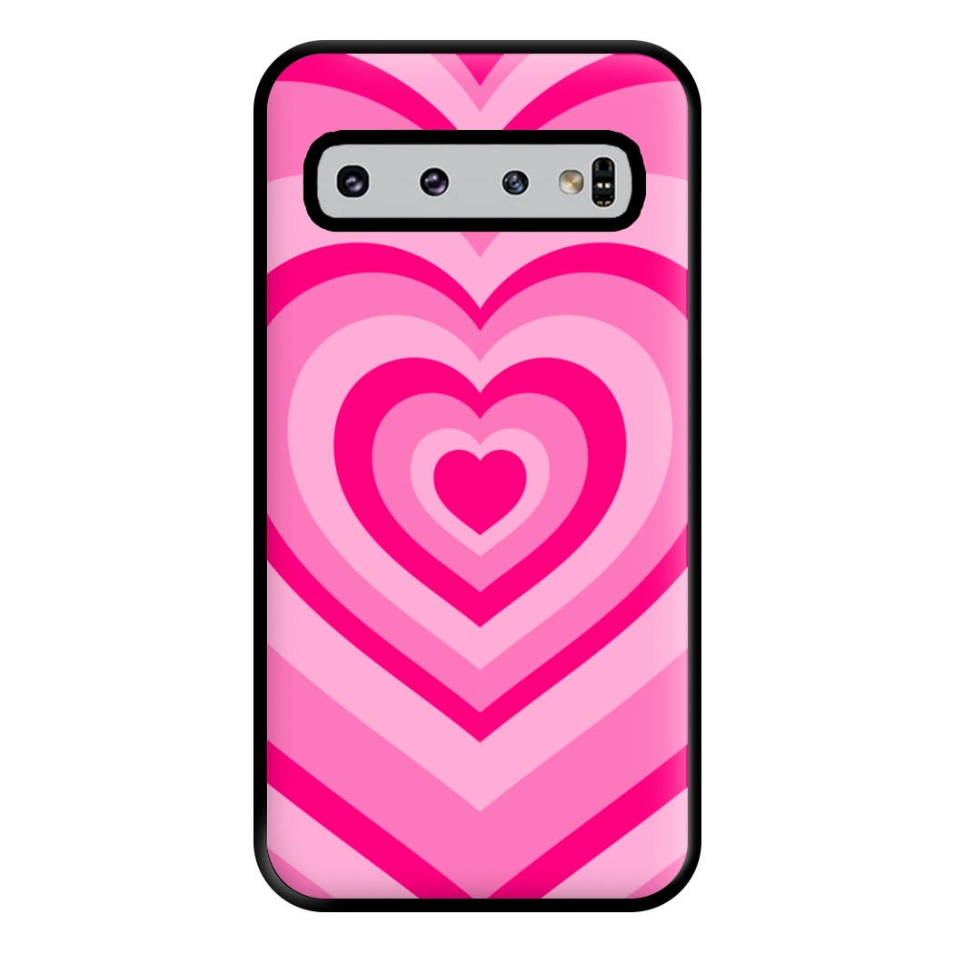 Pink - Colourful Hearts Phone Case for Galaxy S10 Plus