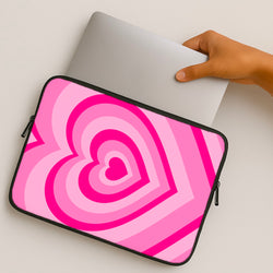 Pink - Colourful Hearts MacBook Case