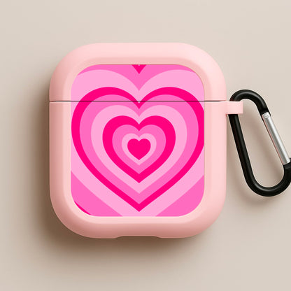 Pink - Colourful Hearts Pink AirPods Case