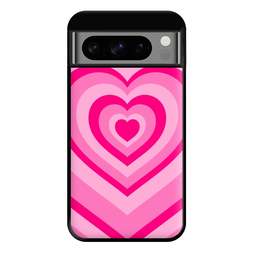 Pink - Colourful Hearts Phone Case for Google Pixel 8 Pro