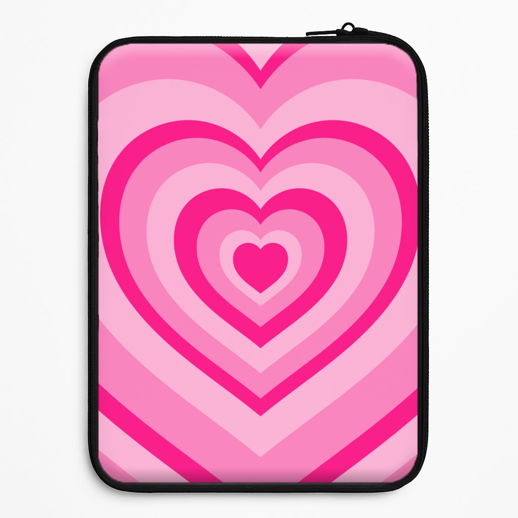 Pink - Colourful Hearts Laptop Sleeve