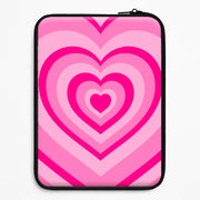 Pink - Colourful Hearts Laptop Sleeve 1
