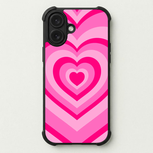Pink - Colourful Hearts Phone Case — Bumper case