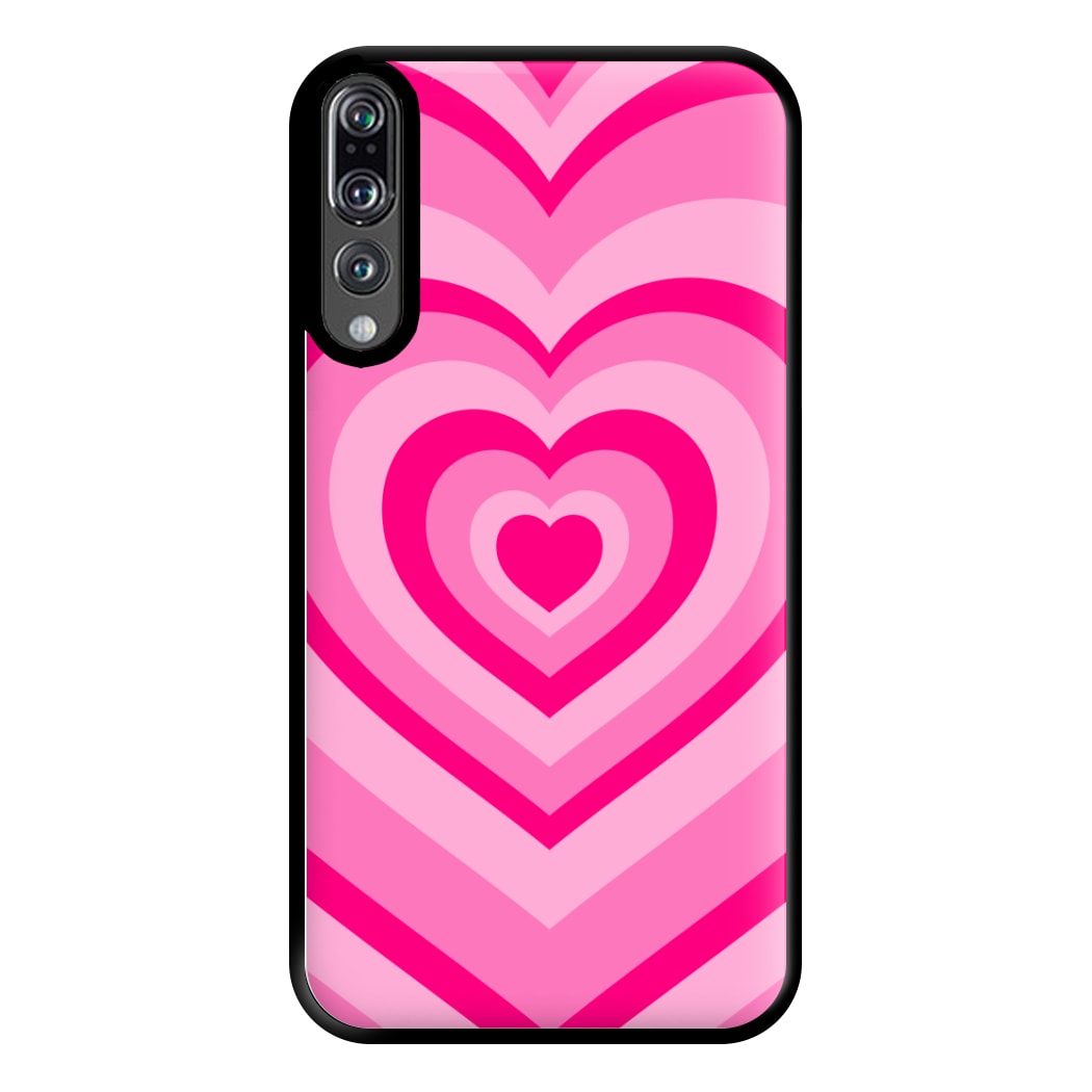 Pink - Colourful Hearts Phone Case for Huawei P20 Pro