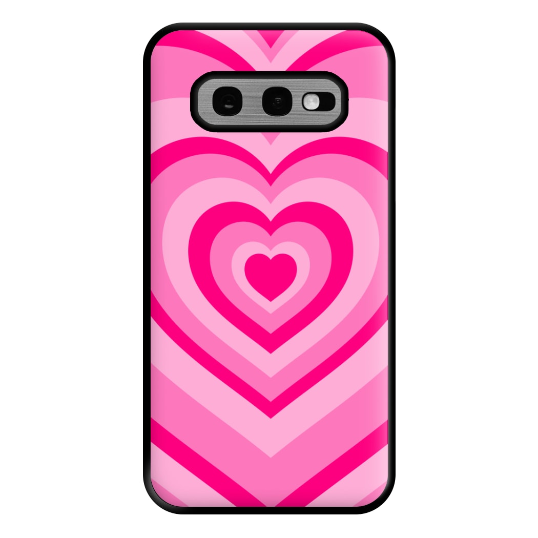 Pink - Colourful Hearts Phone Case for Galaxy S10e