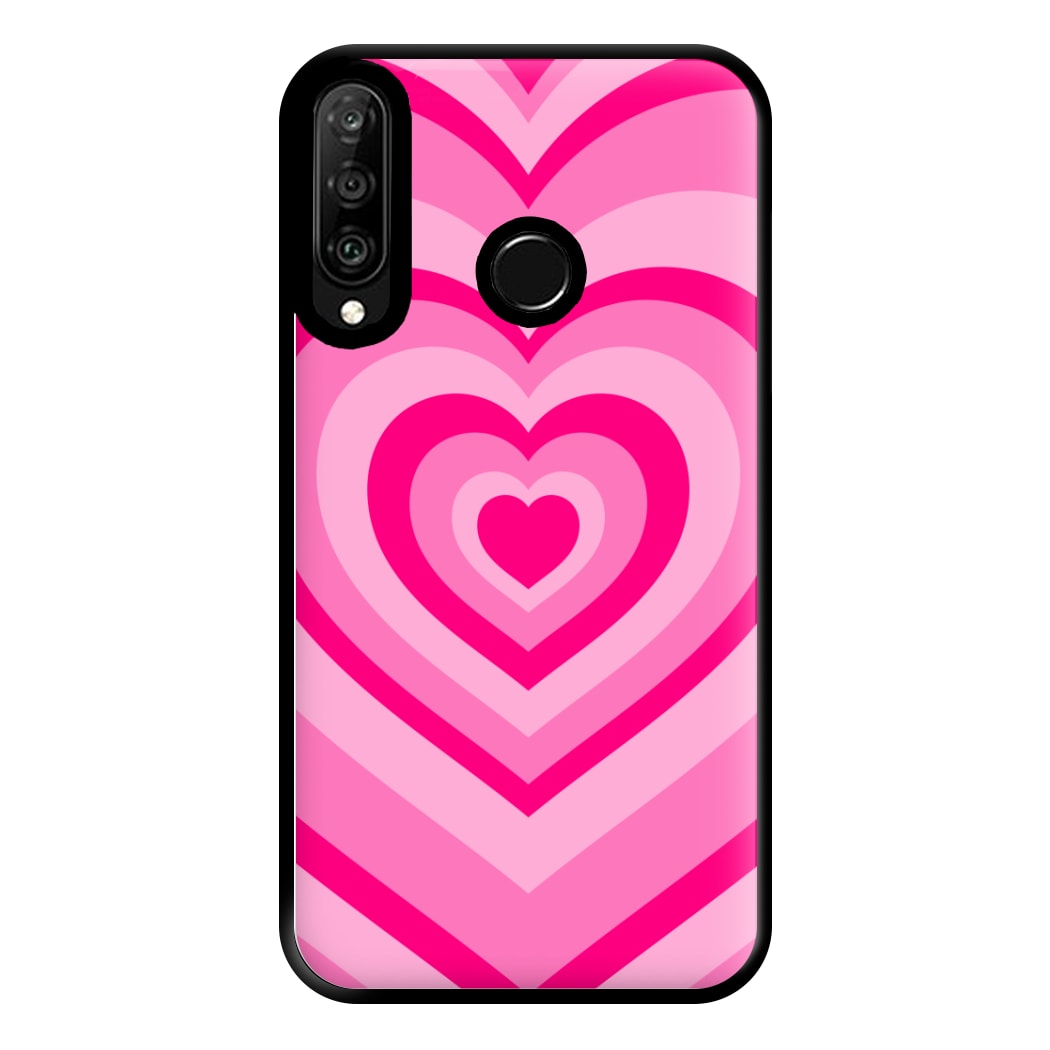 Pink - Colourful Hearts Phone Case for Huawei P30 Lite