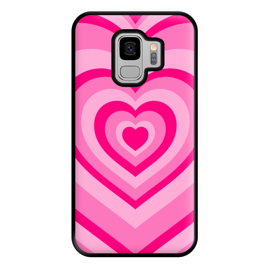 Pink - Colourful Hearts Phone Case for Galaxy S9 Plus