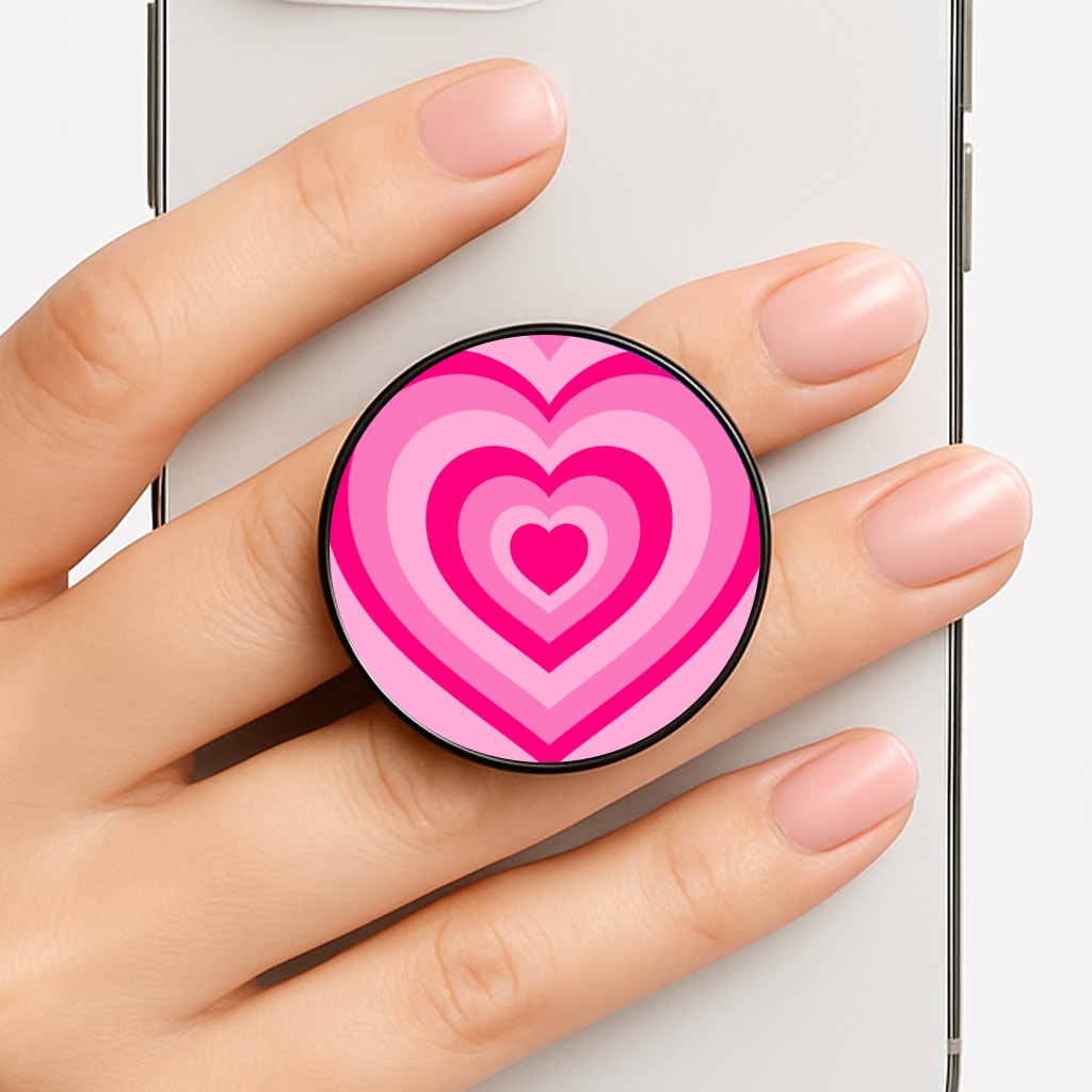 Pink - Colourful Hearts FunGrip
