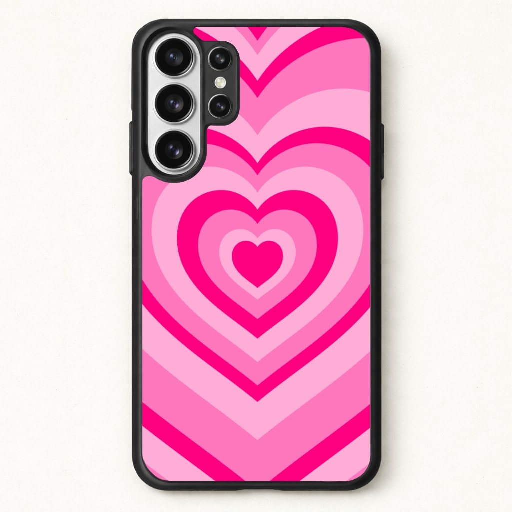 Pink - Colourful Hearts Phone Case for Galaxy S26 Ultra