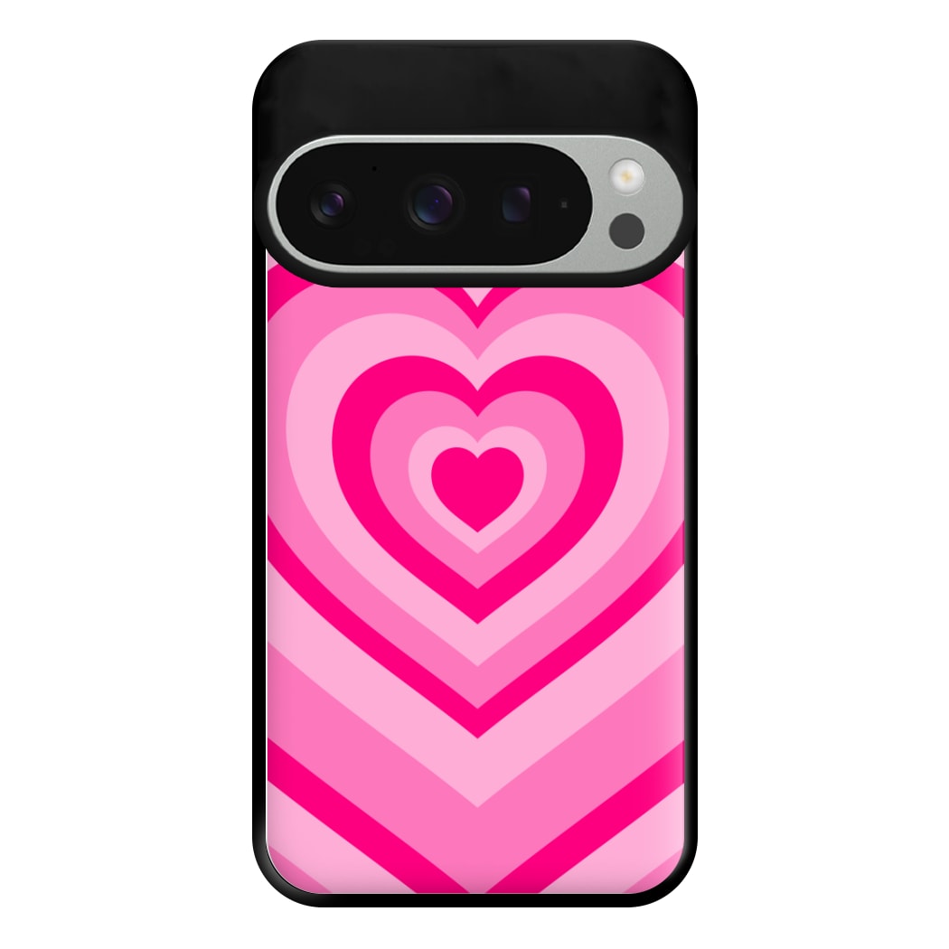 Pink - Colourful Hearts Phone Case for Google Pixel 9 Pro XL