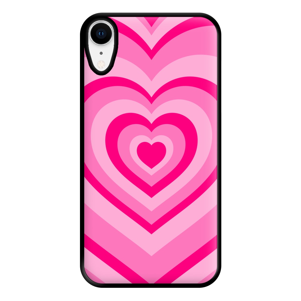 Pink - Colourful Hearts Phone Case for iPhone XR