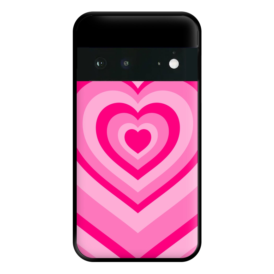 Pink - Colourful Hearts Phone Case for Google Pixel 6a