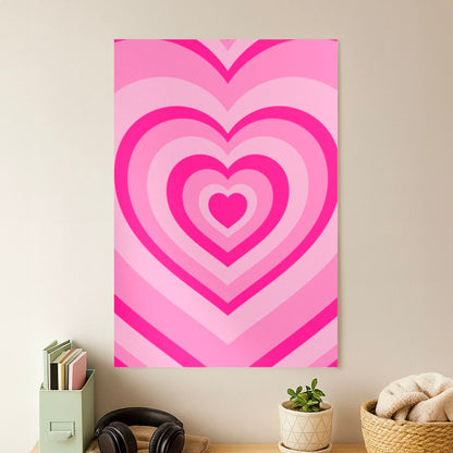 Pink - Colourful Hearts Poster