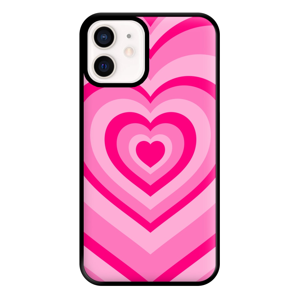 Pink - Colourful Hearts Phone Case for iPhone 12 Mini