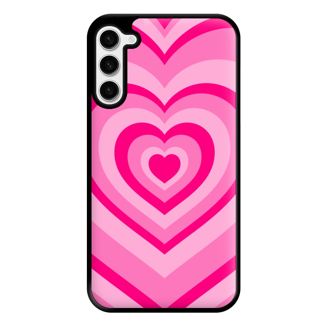 Pink - Colourful Hearts Phone Case for Galaxy S23 Plus