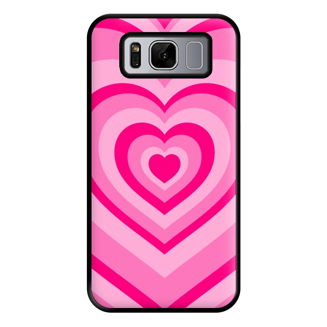 Pink - Colourful Hearts Phone Case for Galaxy S8 Plus