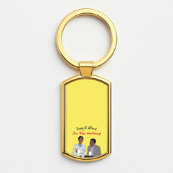 Troy And Abed In The Morning - Community Gold Keyring
