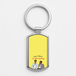 Troy And Abed In The Morning - Community Silver Keyring
