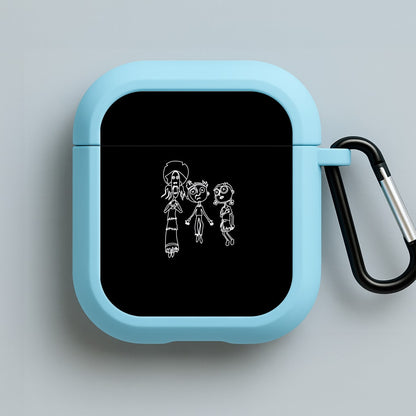Cor Outline Blue AirPods Case