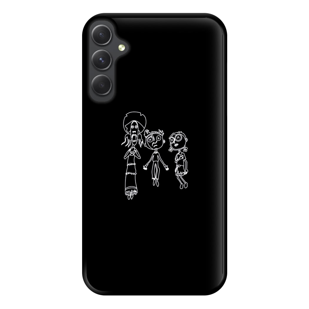 Cor Outline Phone Case for Galaxy A54