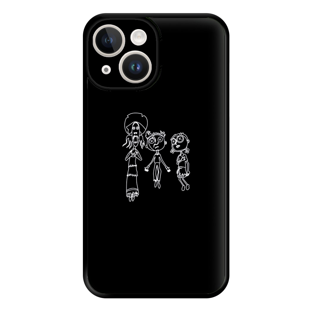 Cor Outline Phone Case for iPhone 14