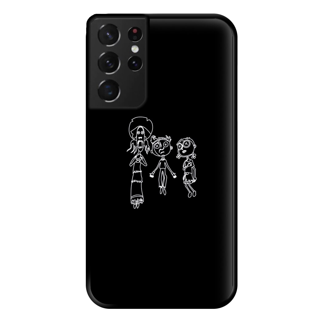 Cor Outline Phone Case for Galaxy S21 Ultra