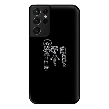 Cor Outline Phone Case for Galaxy S21 Ultra