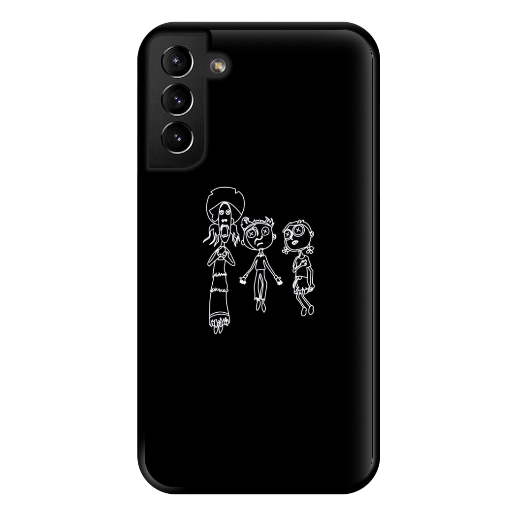 Cor Outline Phone Case for Galaxy S21 Plus