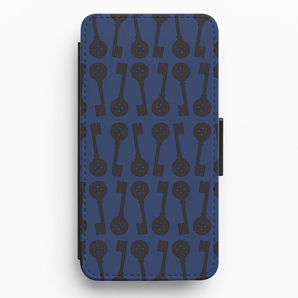 Key Pattern Flip / Wallet Phone Case