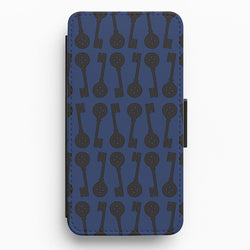 Key Pattern Flip / Wallet Phone Case