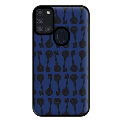 Key Pattern Phone Case for Galaxy A21s