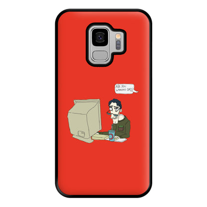 Are You Winning Dad Phone Case for Galaxy S9 Plus