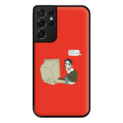 Are You Winning Dad Phone Case for Galaxy S21 Ultra