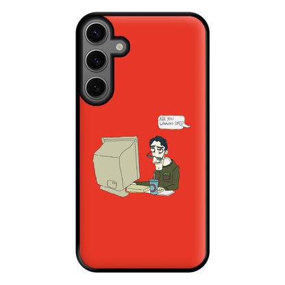 Are You Winning Dad Phone Case for Galaxy S23FE