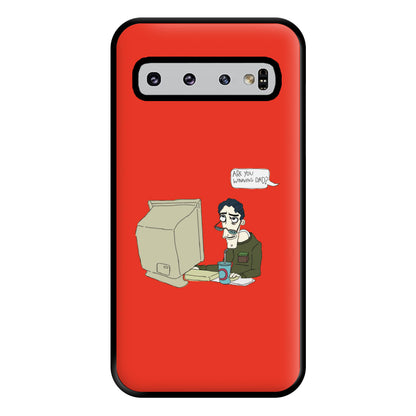 Are You Winning Dad Phone Case for Galaxy S10 Plus