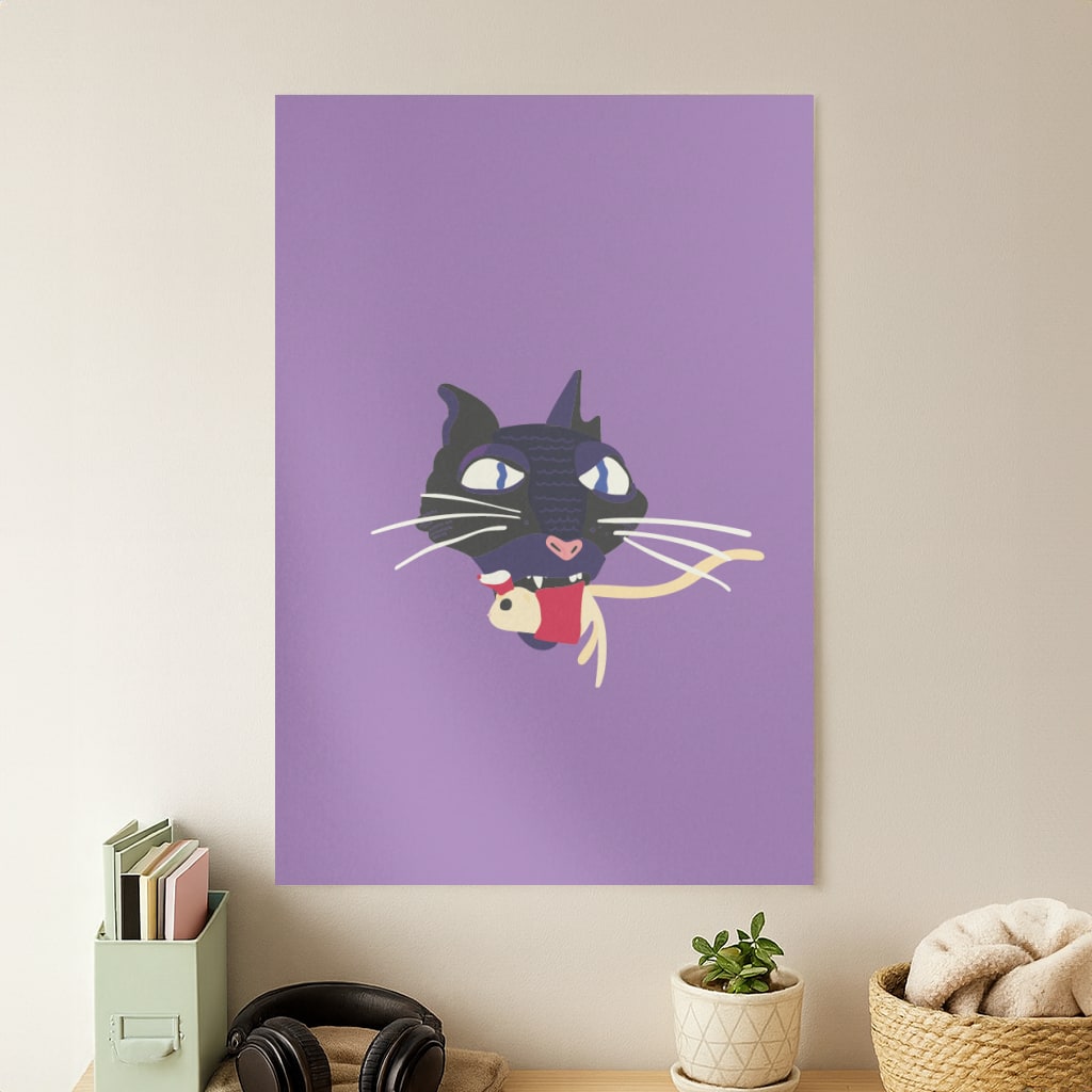 Mouse Eating Poster