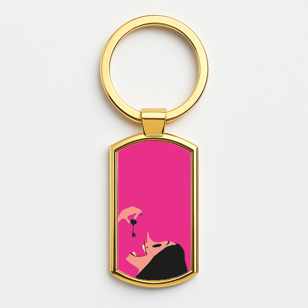 Key - Caroline Gold Keyring