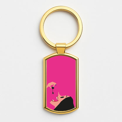 Key - Caroline Gold Keyring