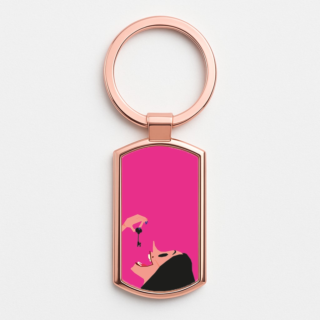 Key - Caroline Rose Gold Keyring