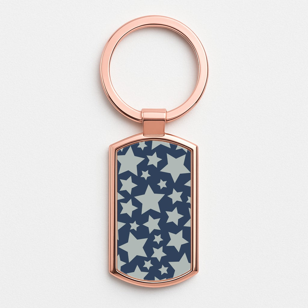 Stars Rose Gold Keyring