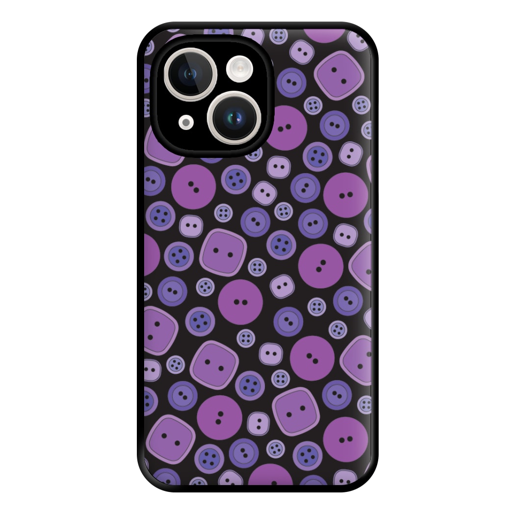 Button Pattern Phone Case for iPhone 14 Plus