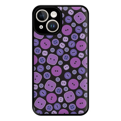 Button Pattern Phone Case for iPhone 14
