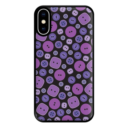 Button Pattern Phone Case for iPhone XS Max