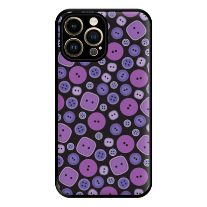Button Pattern Phone Case for iPhone 14 Pro Max