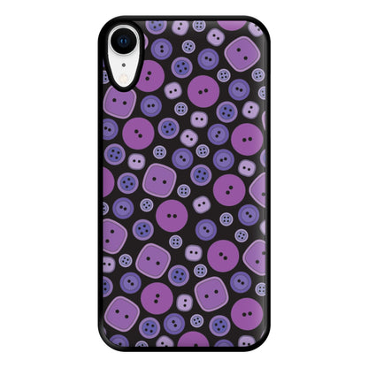 Button Pattern Phone Case for iPhone XR