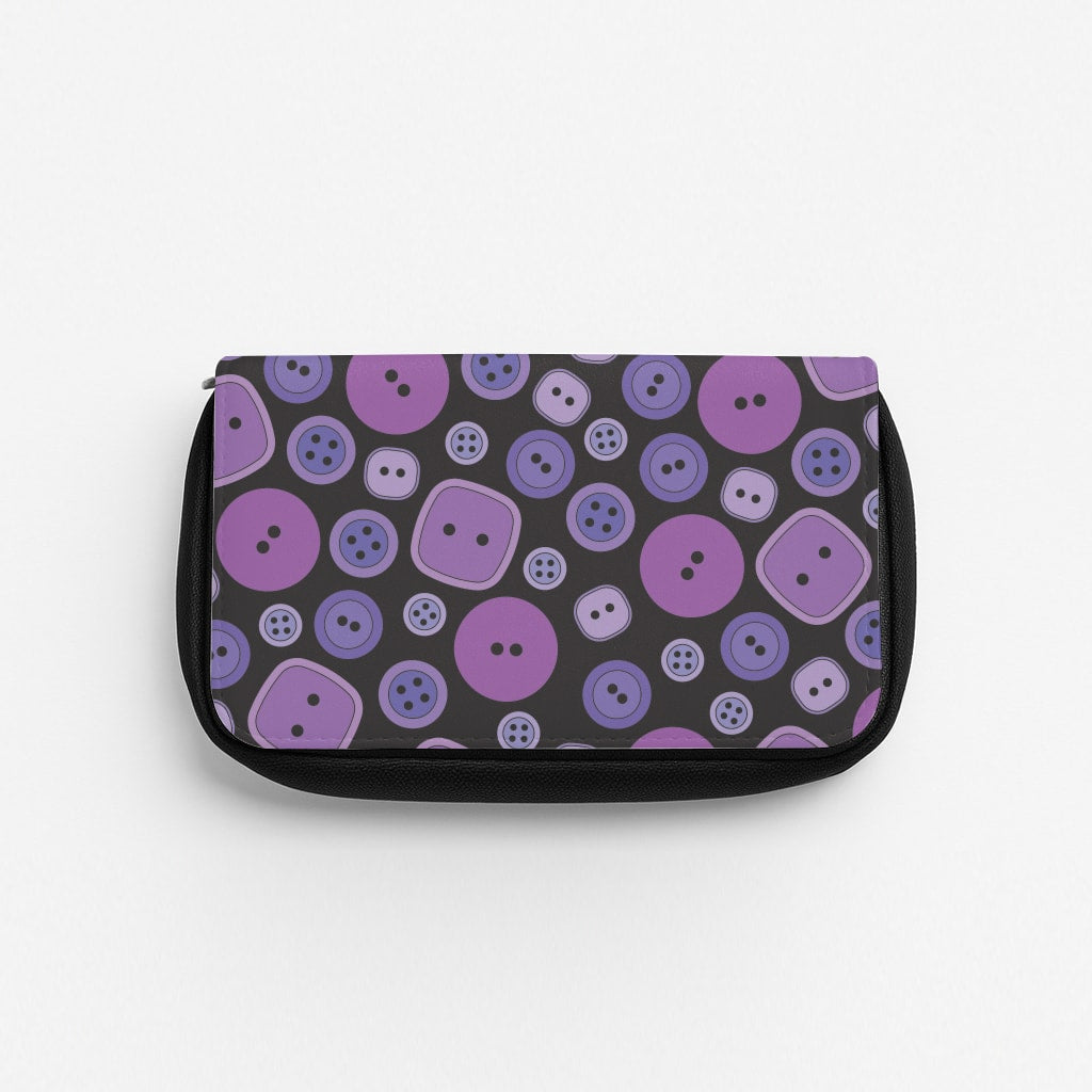 Button Pattern Pencil Case