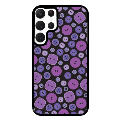Button Pattern Phone Case for Galaxy S22 Ultra