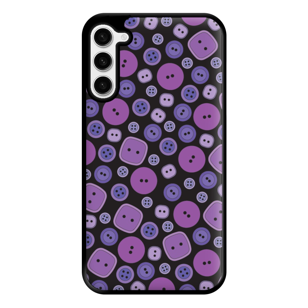 Button Pattern Phone Case for Galaxy S23 Plus